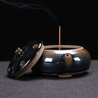 Tenmoku Jian Zhan Rabbit Hair Incense Burner Tea Ceremony Aromatherapy Decoration