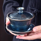 Kirin Gaiwan Tenmoku Tea Set