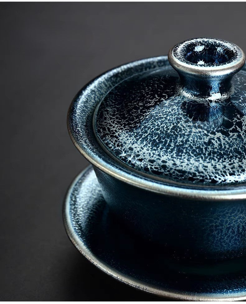 Kirin Gaiwan Tenmoku Tea Set