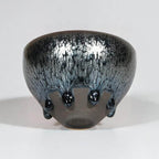 Tenmoku JIanzhan 8 Glaze Drips Tea Cup