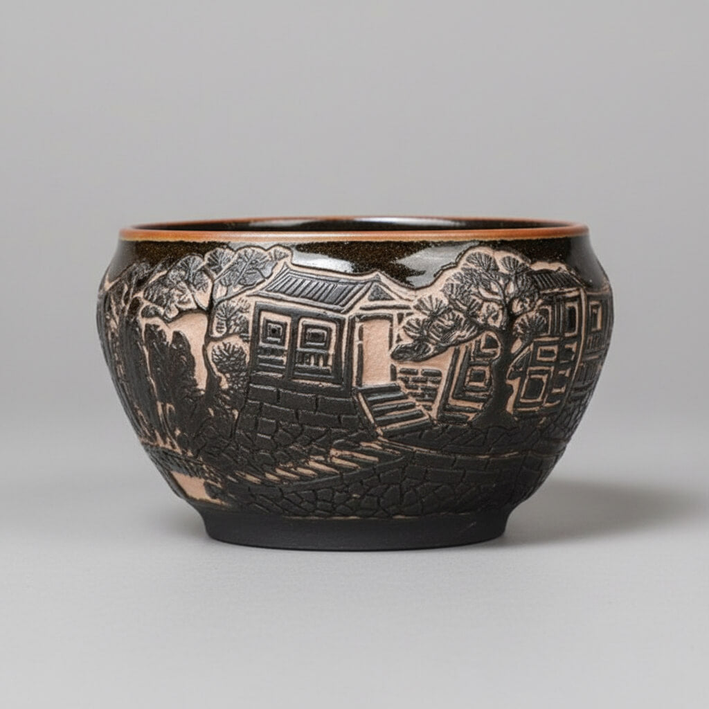 Unique Artisian Porcelain Tea Cup Gift Home Decor Decorative Bowl