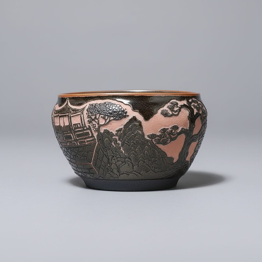 Unique Artisian Porcelain Tea Cup Gift Home Decor Decorative Bowl