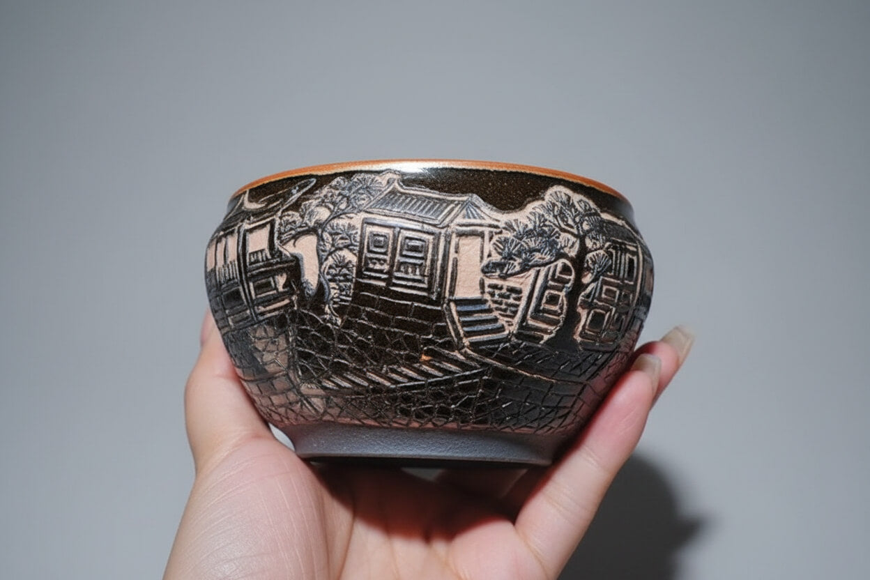 Unique Artisian Porcelain Tea Cup Gift Home Decor Decorative Bowl