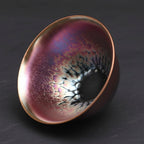 Bell Tenmoku Black Glaze Jian Zhan Oil Spot Bowl
