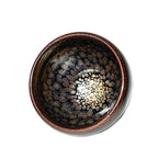 Partridge Jianzhan Tenmoku Oval Tea Cup Brown