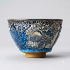 Hand Carved Tenmoku Decorative Bowl