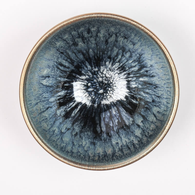 Ceramic Tenmoku Glaze Jianzhan Tea Bowl