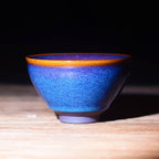 Deepsea Blue Jian Zhan Tenmoku Tea Cup