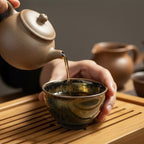 Golden Yohen Tenmoku Tea Cup
