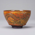 Hand-carved Porcelain Bowl - Dragon