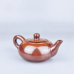 Tenmoku Jian zhan Iron Red Flat XiShi Teapot