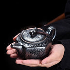 Tenmoku Jian zhan Oil Spot Hexagonal Teapot