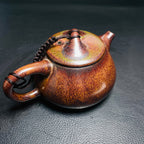 Iron Rust Jian Zhan Tenmoku Teapot