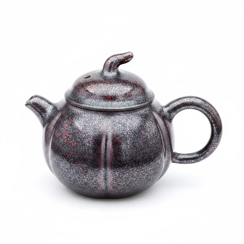 Ceramic Lantern Jian Zhan Tenmoku Glaze Teapot
