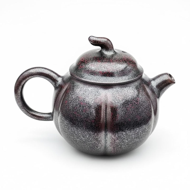 Ceramic Lantern Jian Zhan Tenmoku Glaze Teapot
