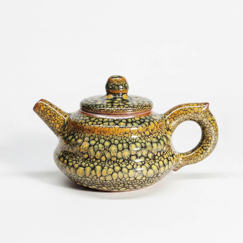 Miniature Essence Partridge Jian Zhan Tenmoku Gongfu Teapot 
