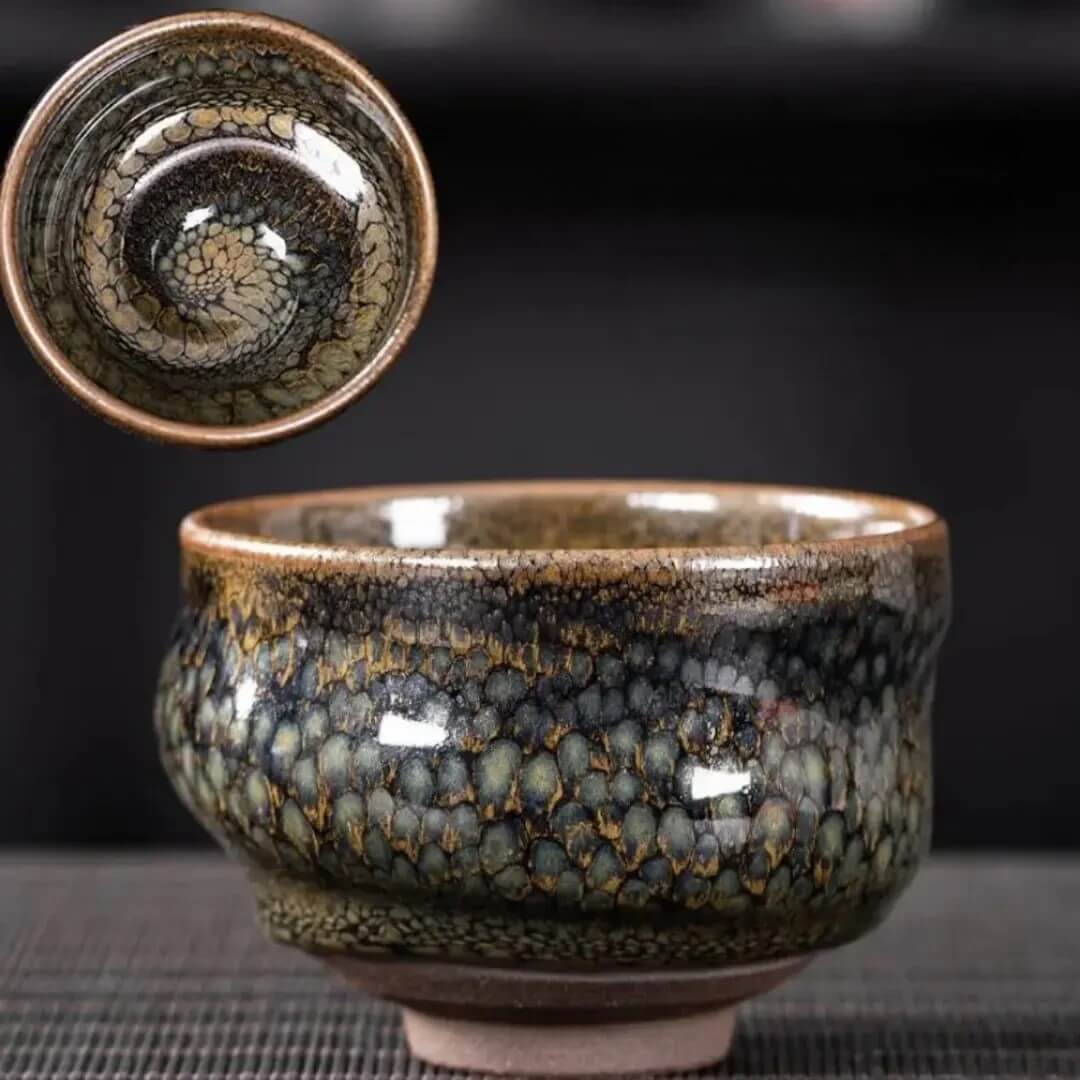 Twisted Partridge Tenmoku Bowl