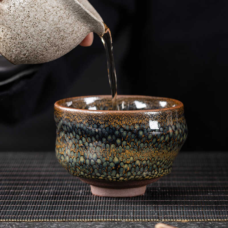 Twisted Partridge Tenmoku Bowl