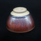Persimmon Red Chawan Tenmoku Tea Bowl