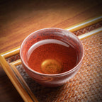 Persimmon Red Chawan Tenmoku Tea Bowl