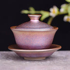 Colourful Jian Zhan Tenmoku Pink Tea Gaiwan