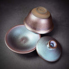 Colourful Jian Zhan Tenmoku Pink Tea Gaiwan