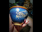 Hand Carved Ceramic Bowl -Dragon