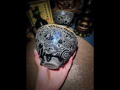 Porcelain Carving Nine-Pearl Dragon King