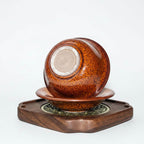 Red Partridge Jian Ware Tenmoku Gaiwan Tea Set