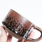 Oil Pink Jian Zhan Tenmoku Coffee Cup