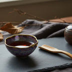 Sunflower Jian Zhan Yohen Tenmoku Tea Cup - Handmade Jianzhan Chawan