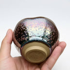 Sunflower Jian Zhan Yohen Tenmoku Tea Cup - Handmade Jianzhan Chawan