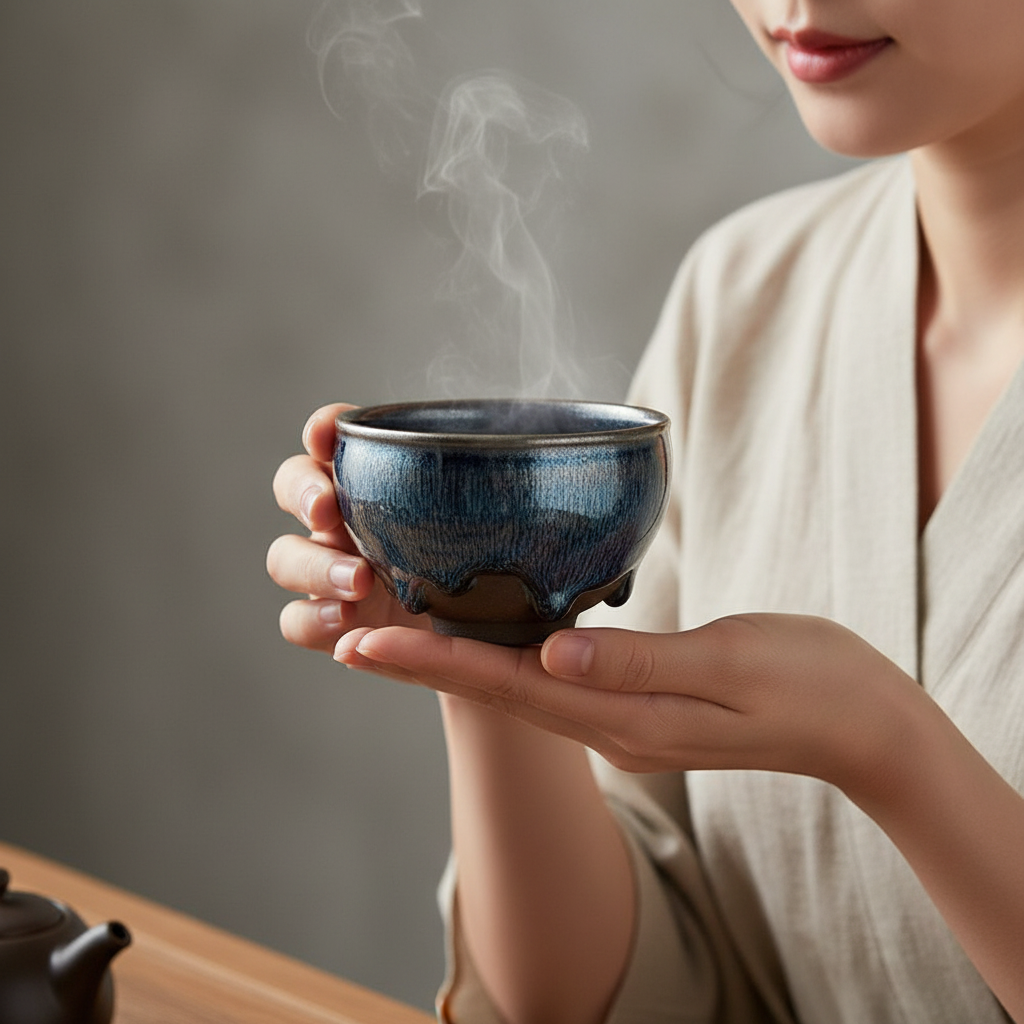 Tenmoku 8-Tear Hare's Fur Cup