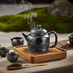Handmade Tenmoku Oil Spot Dezhong Teapot