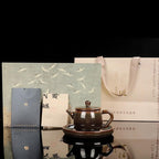 Tenmoku Jian Zhan Oil Spot Huainan Teapot Saucer Set