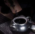 Tenmoku Jian zhan Oil Spot Short Spouted Teapot