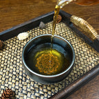 Lotus Kirin Feng Shui Tenmoku Tea Cup Pottery
