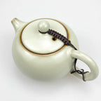 White Nacre Tenmoku JianZhan Gongfu Teapot
