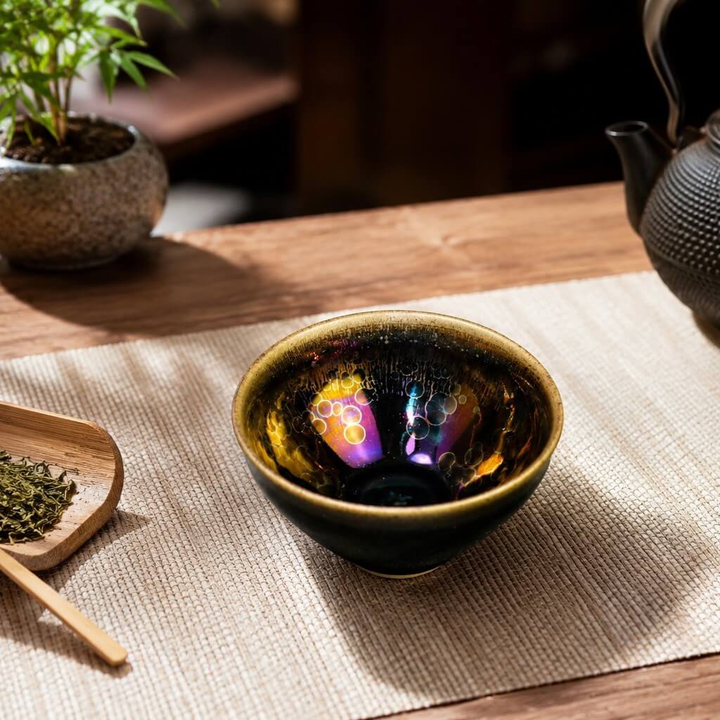 Yohen Tenmoku Chawan Tea Bowl